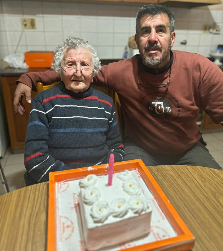 Onorina Apratto de Tagliaferro cumplió 111 años de vida.