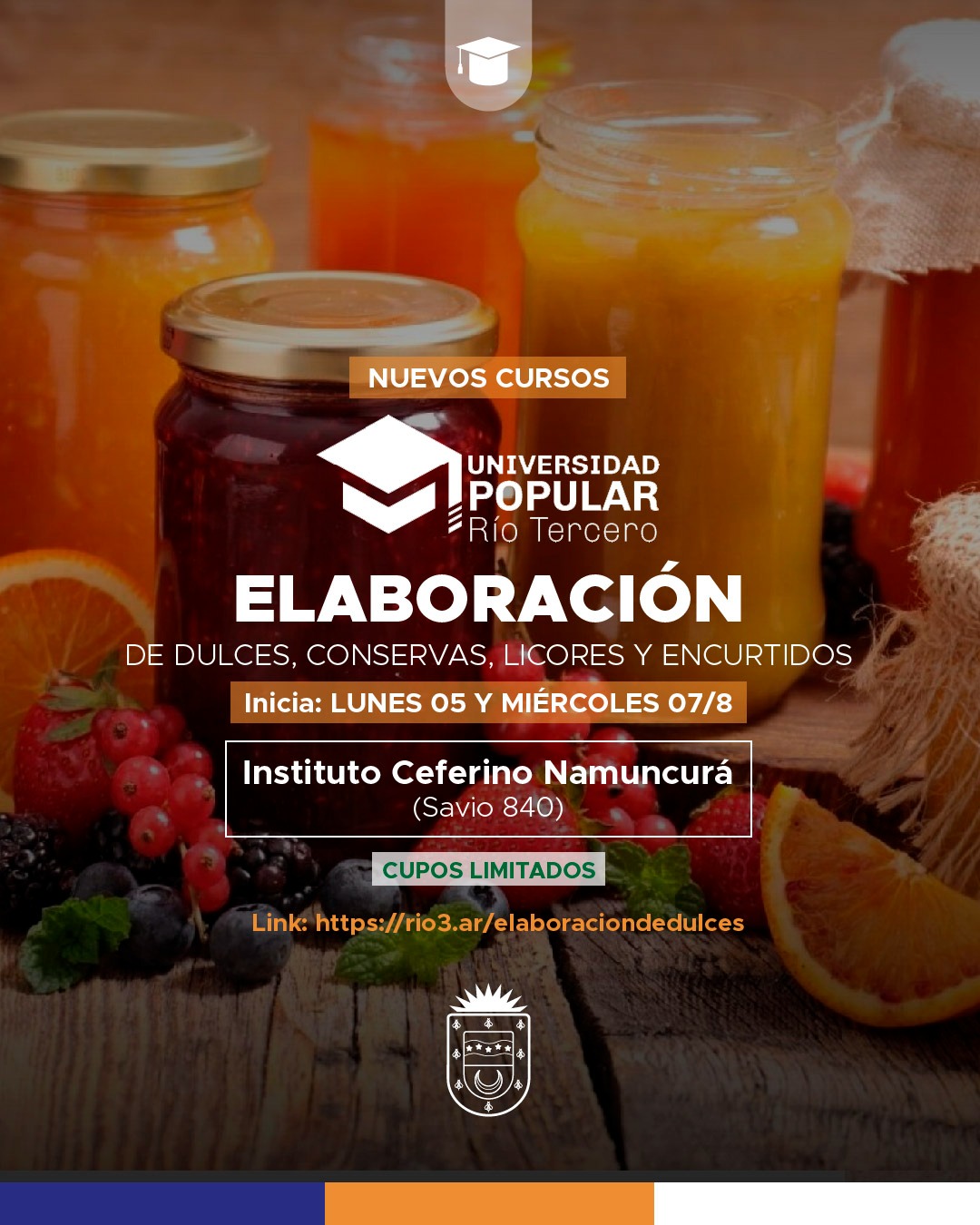 Están abiertas las inscripciones para el curso gratuito de elaboración de dulces, conservas, licores y encurtidos 