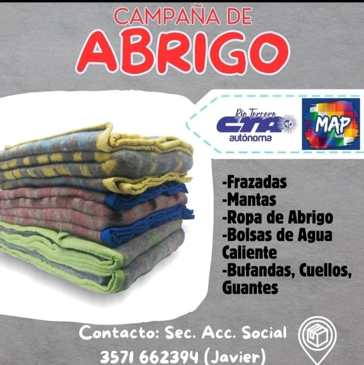 La CTA Autónoma lleva adelante una campaña de abrigo y calzado