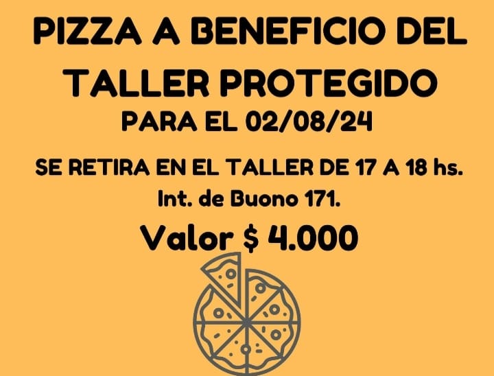 El Taller Protegido organiza venta de pizzas para recaudar fondos
