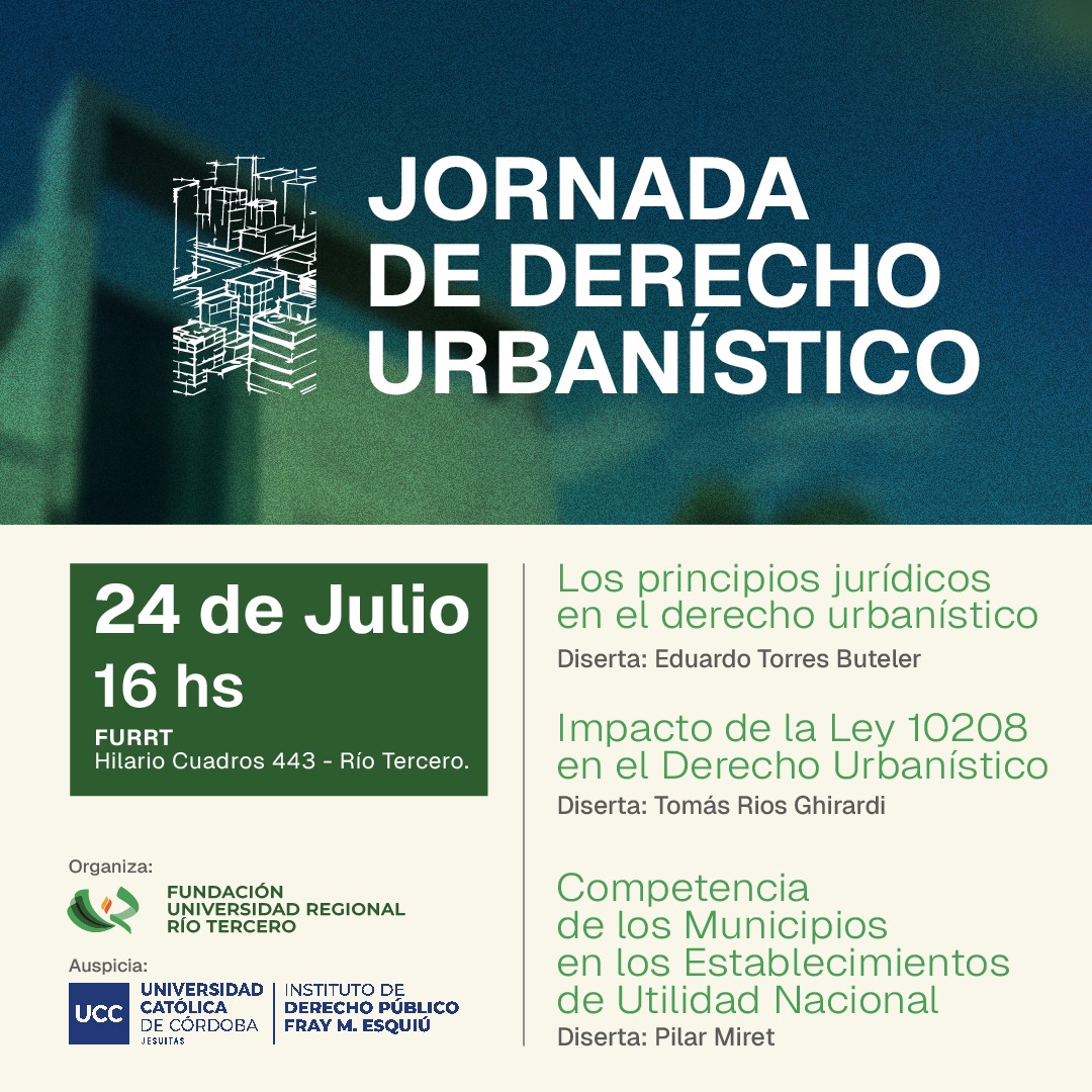 La FURTT organiza una jornada sobre Derecho Urbanístico y Ambiental