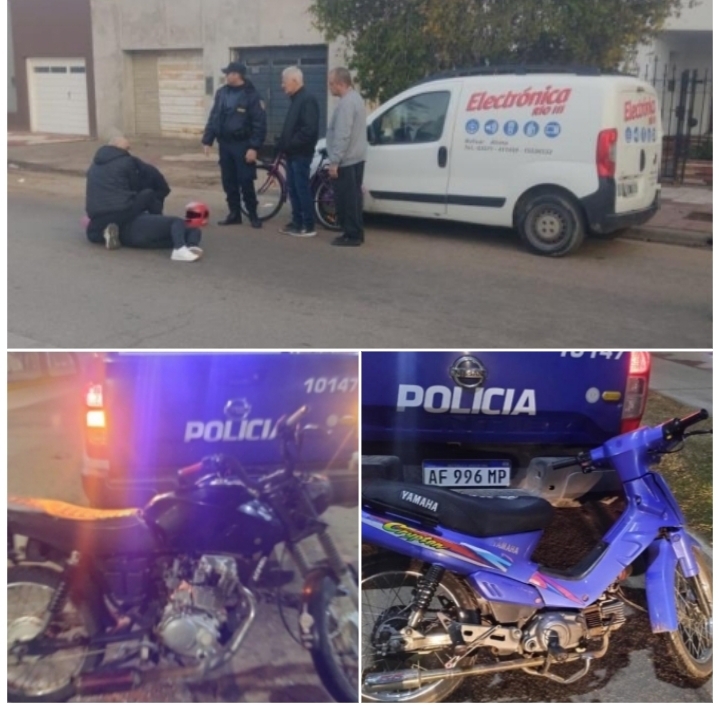 Accidente de tránsito y secuestros de motos por infracciones