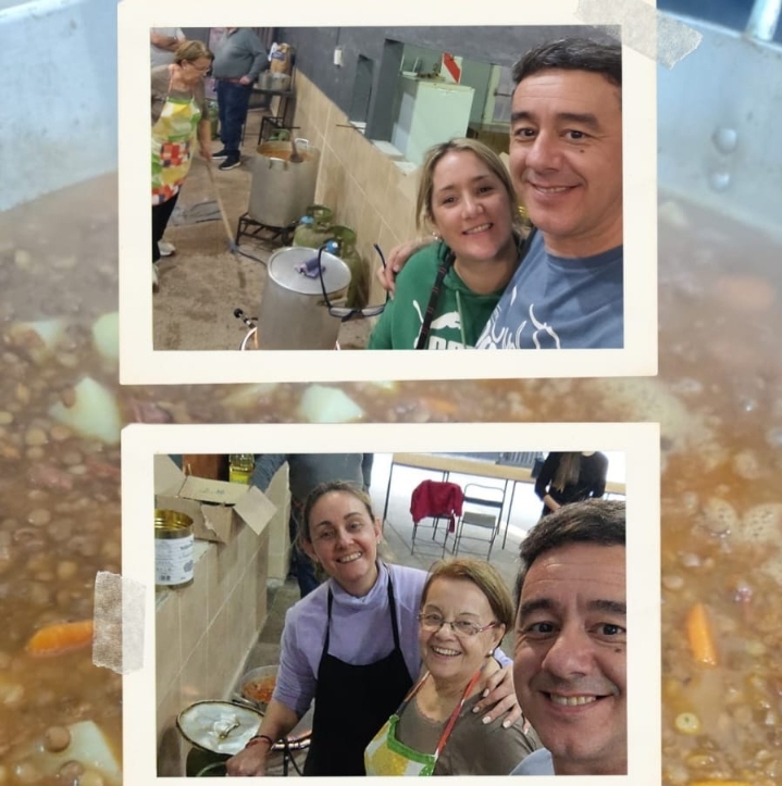 Más de 200 platos servidos: avanza la propuesta solidaria Un plato de comida en tu barrio