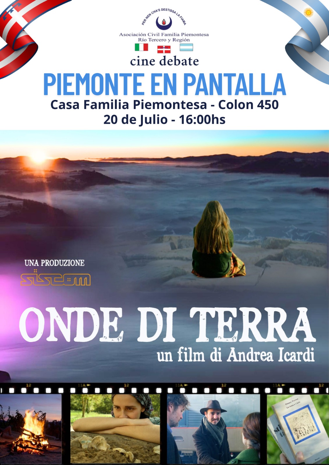 Onde di Terra: la familia piemontesa celebra el Día del Amigo con cine y raíces italianas