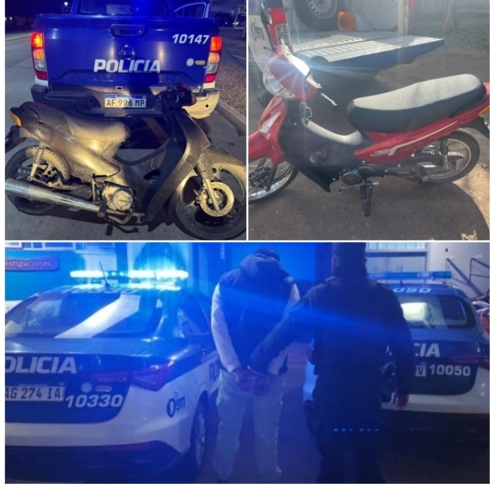 Parte policial: Tres motocicletas secuestradas y detenidos por infracción al Código de Convivencia