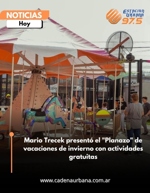 Mario Trecek present&oacute; el *Planazo* de vacaciones de invierno con actividades gratuitas