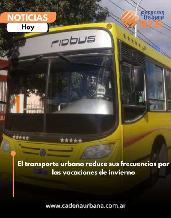 El transporte urbano reduce sus frecuencias por las vacaciones de invierno