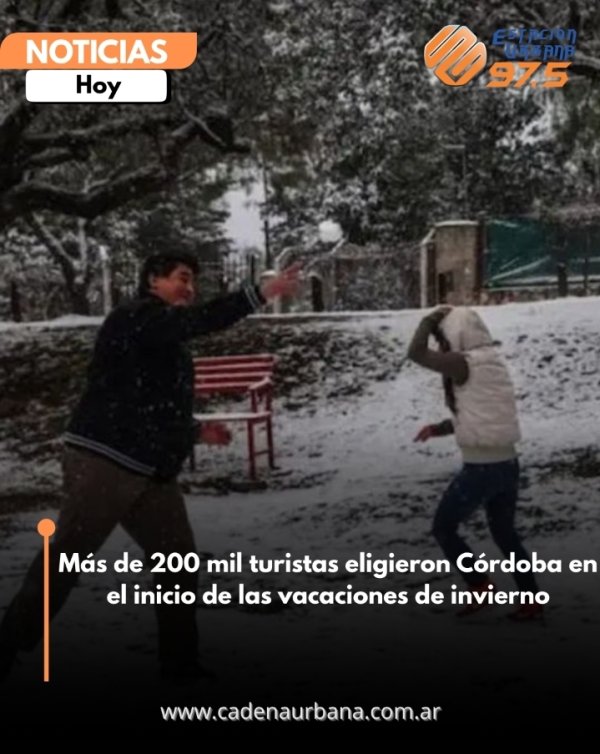 M&aacute;s de 200 mil turistas eligieron C&oacute;rdoba en el inicio de las vacaciones de invierno