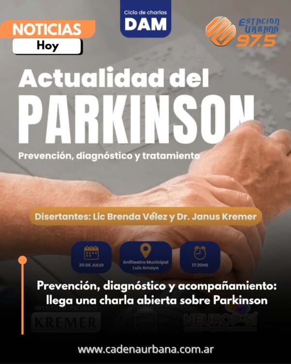 Prevenci&oacute;n, diagn&oacute;stico y acompa&ntilde;amiento: llega una charla abierta sobre Parkinson