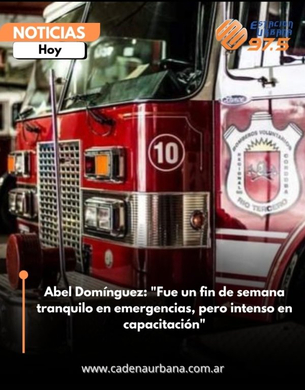 Abel Dom&iacute;nguez: Fue un fin de semana tranquilo en emergencias, pero intenso en capacitaci&oacute;n