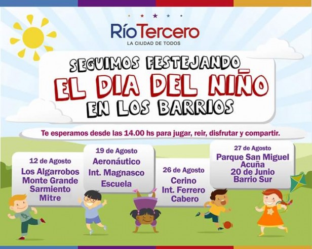 Festejos Día del Niño en los barrios