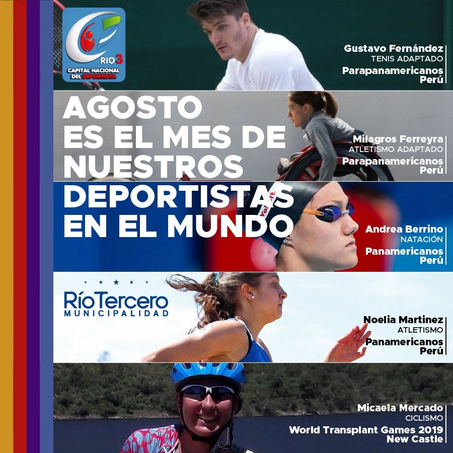 AGOSTO, MES DE NUESTROS DEPORTISTAS