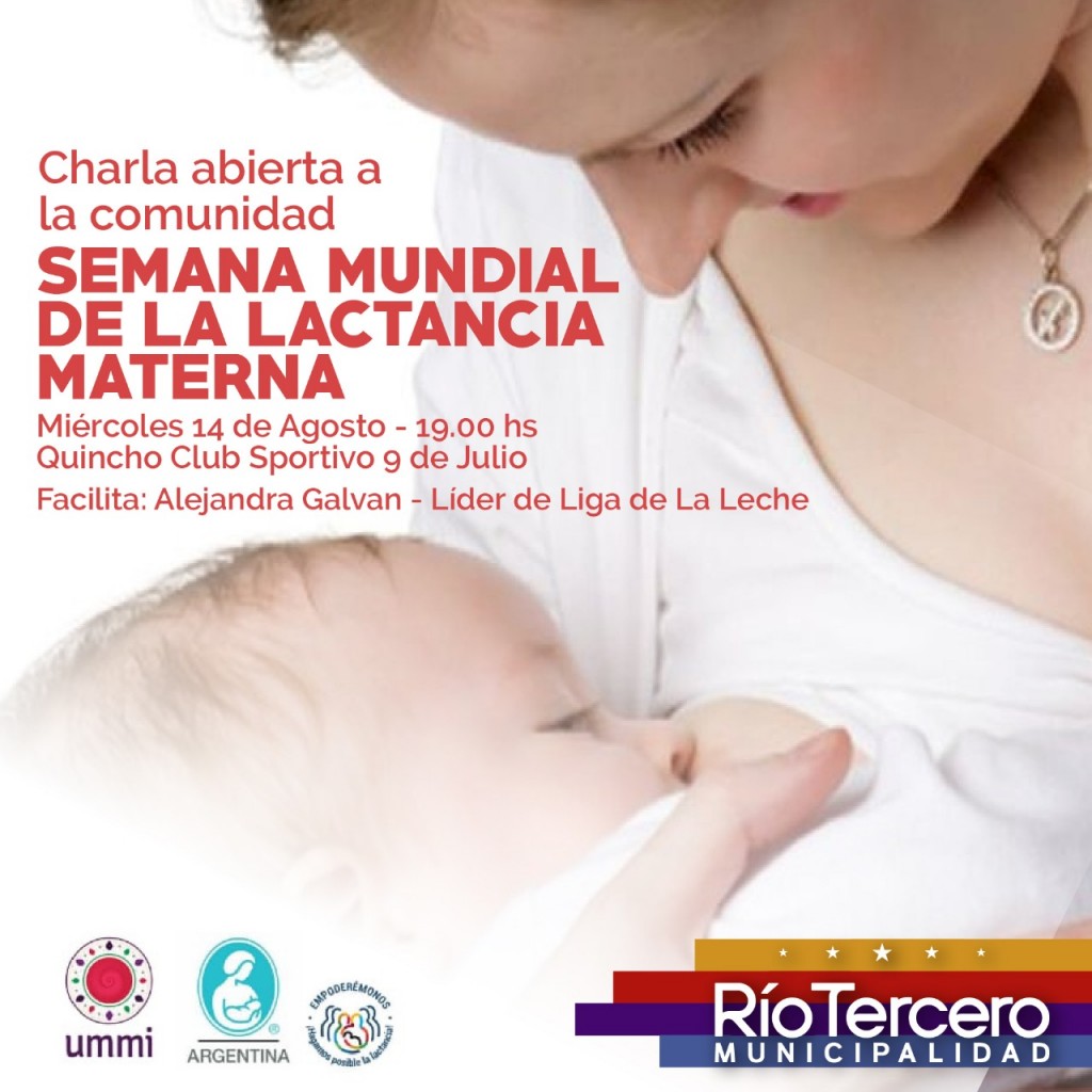 Hoy a las 19 Charla Sobre la Lactancia Materna