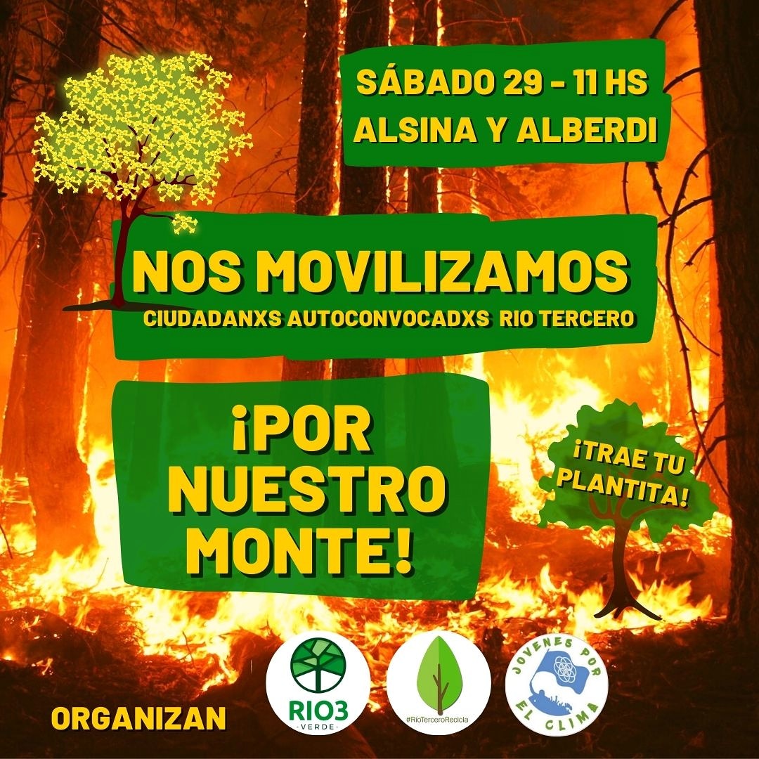 Mañana sábado 29 “Intervención en contra los incendios en distintos puntos de la Provincia