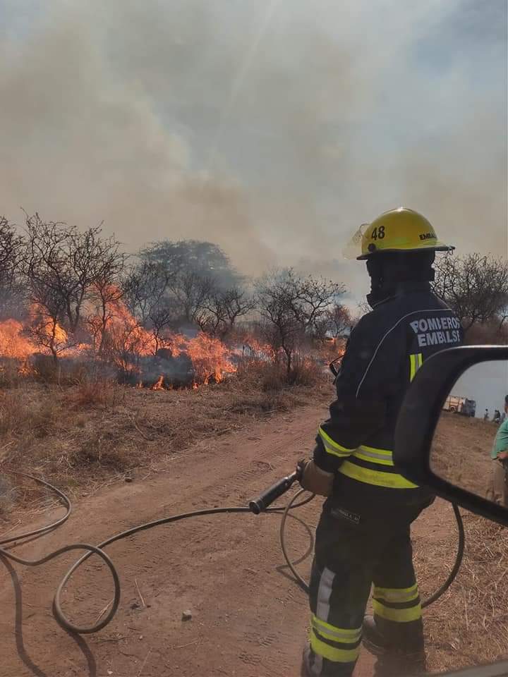 EMBALSE: INCENDIO FORESTAL PREDIO UTE