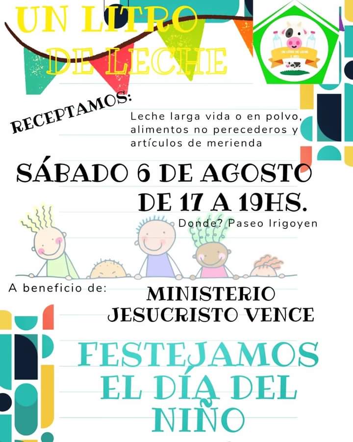 UN LITRO DE LECHE POR MES ESTE SÁBADO SOLICITA GOLOSINAS