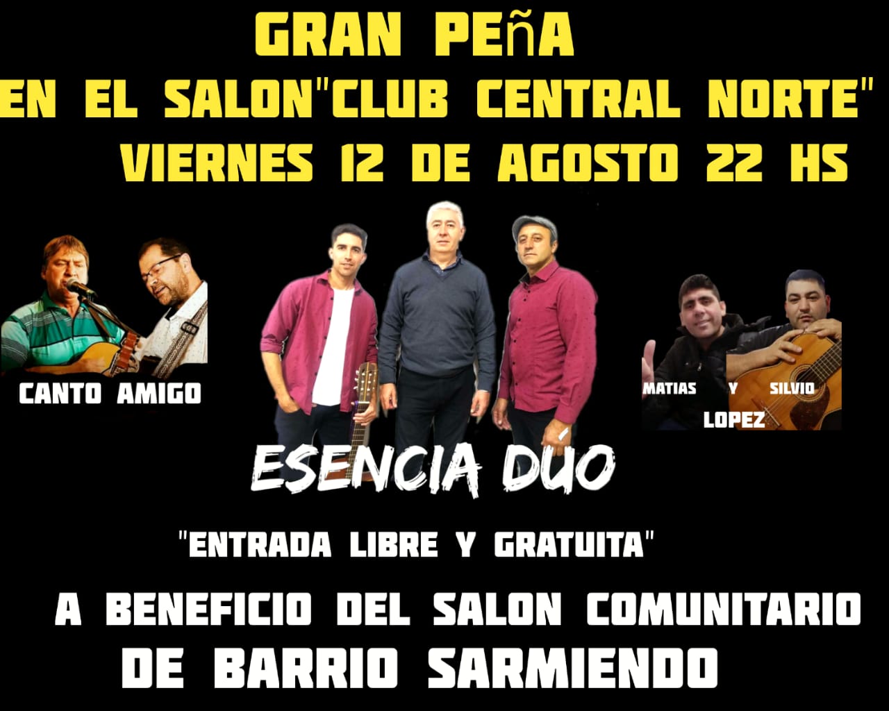 BARRIO SARMIENTO HACE UNA PEÑA EN CENTRAL NORTE