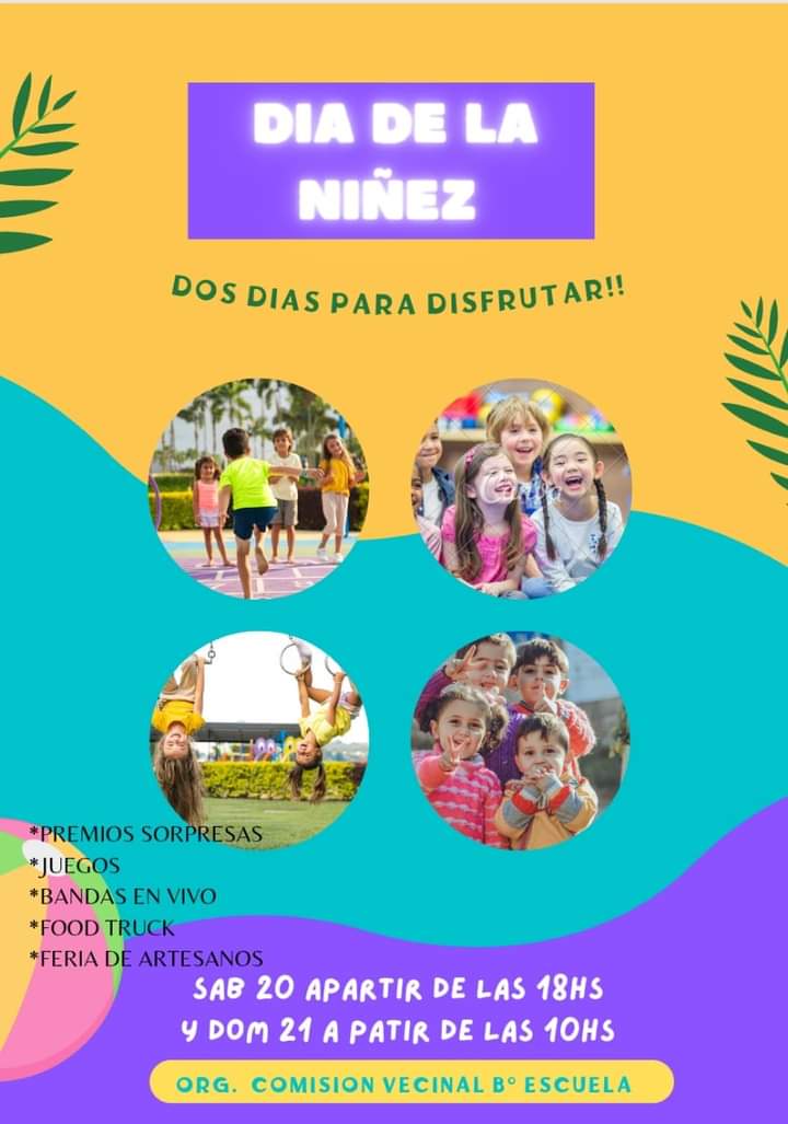 BARRIO ESCUELA CELEBRA EL DÍA DE LA NIÑEZ EN LA PLAZA LIBERTAD