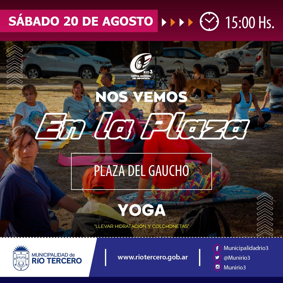 MAÑANA HABRÁ YOGA EN LA LA PLAZA DEL GAUCHO