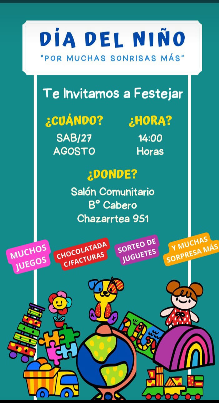 BARRIO CABERO FESTEJA EL SÁBADO EL DÍA DEL NIÑO