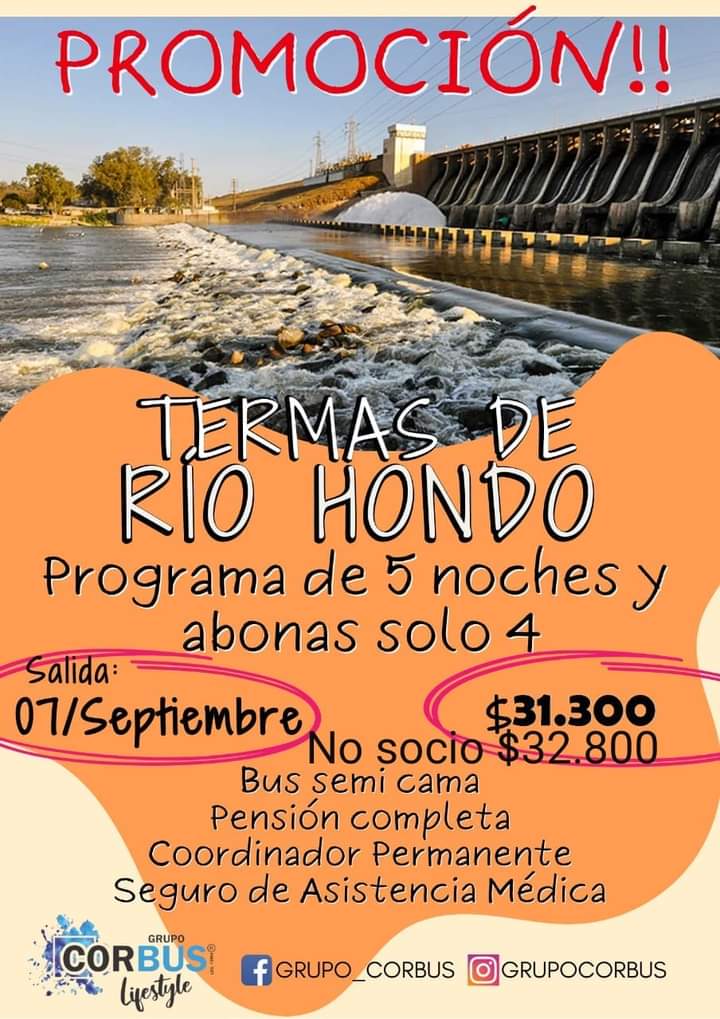 ESPACIO DEL CIRCULO DE JUBILADOS Y PENSIONADOS RÍO TERCERO JUEVES 25 DE AGOSTO
