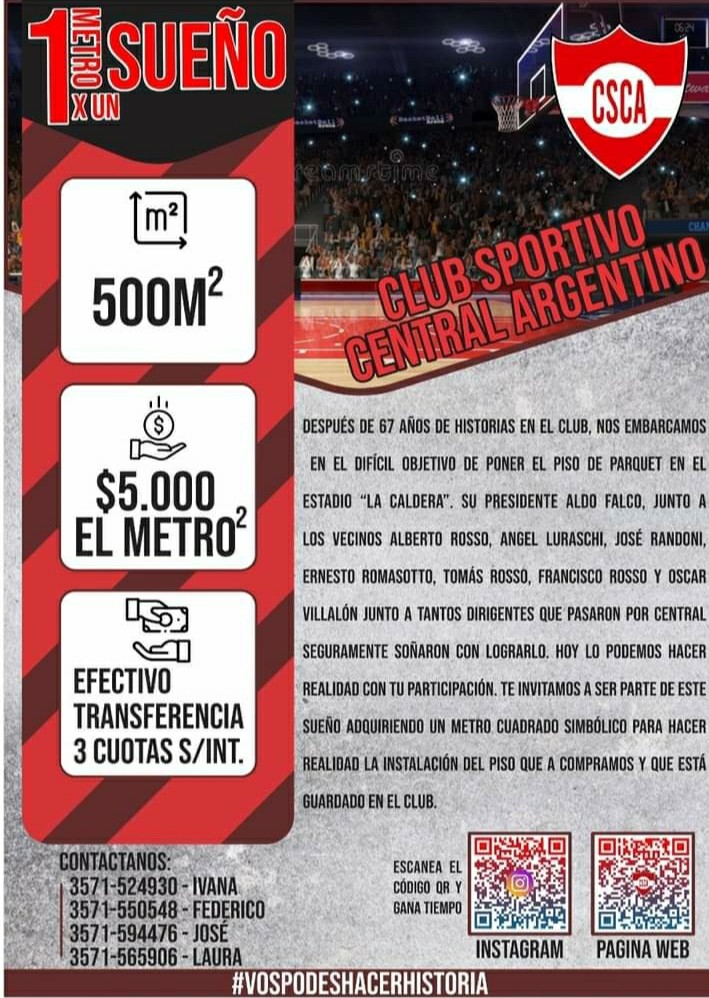 UN METRO POR UN SUEÑO: LA CAMPAÑA DE CENTRAL ARGENTINO PARA COLOCAR EL PARQUÉ