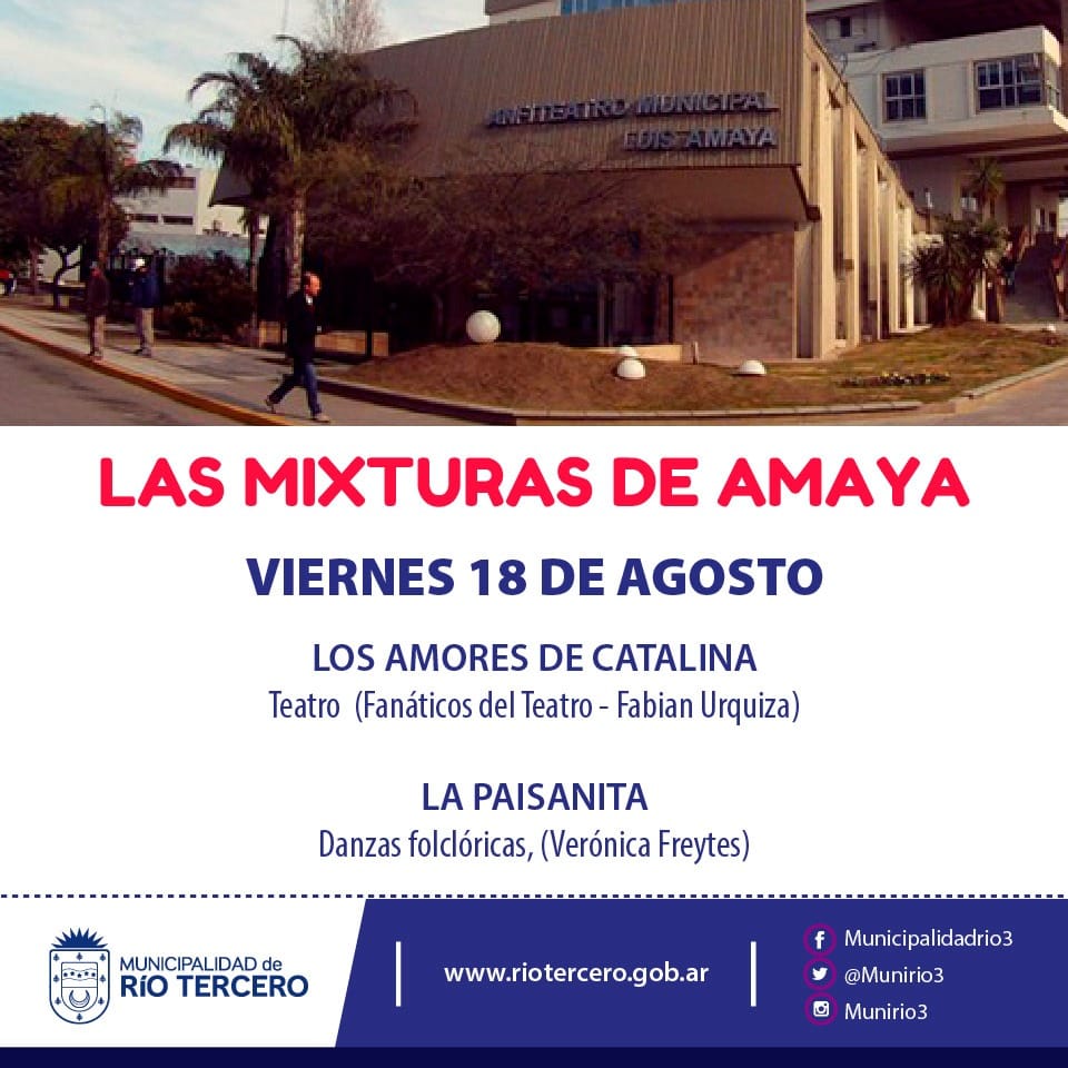 EL MUNICIPIO PRESENTA UNA NUEVA FUNCIÓN DEL CICLO DE PROPUESTAS ARTÍSTICAS *LAS MIXTURAS DE AMAYA*