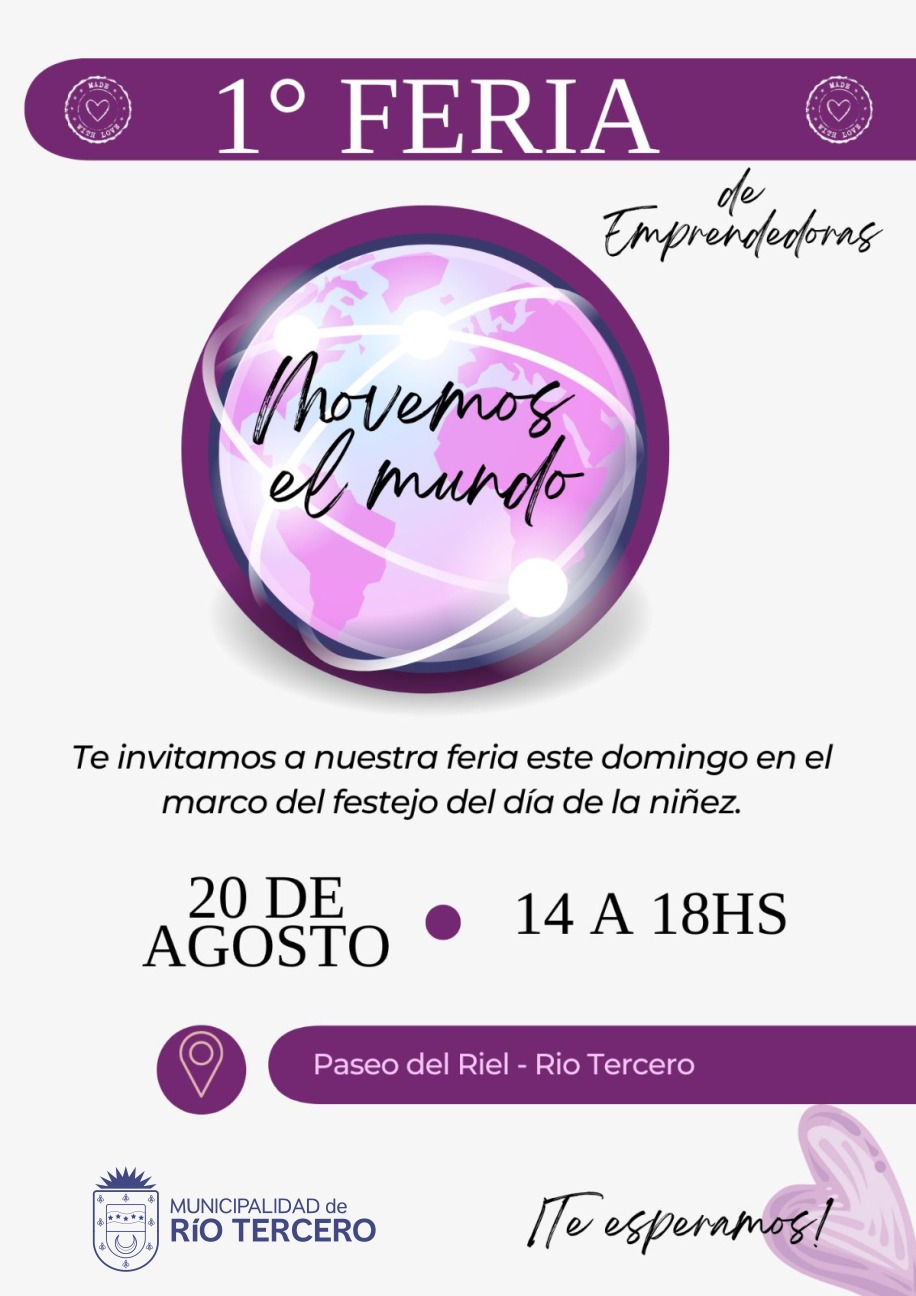 PRIMERA FERIA DE EMPRENDEDORAS *MOVEMOS EL MUNDO*