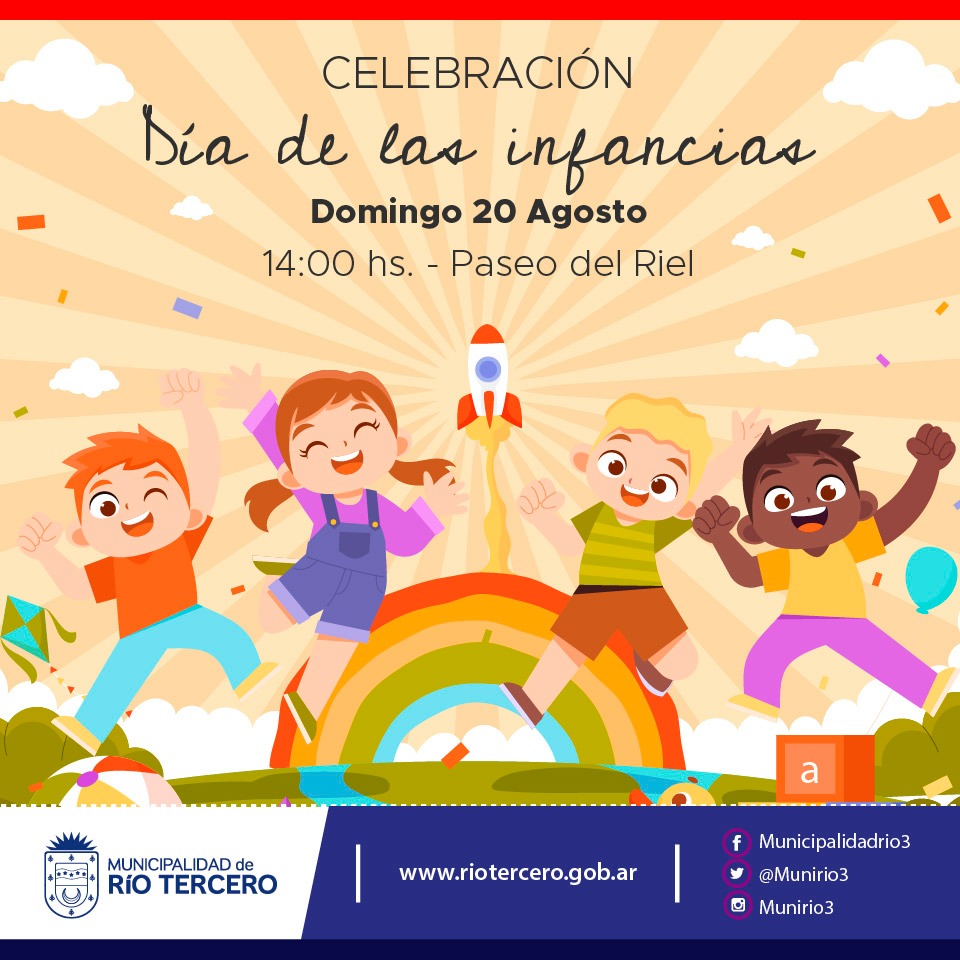 EL MUNICIPIO INVITA A COMPARTIR EL FESTEJO DEL DÍA DE LAS INFANCIAS