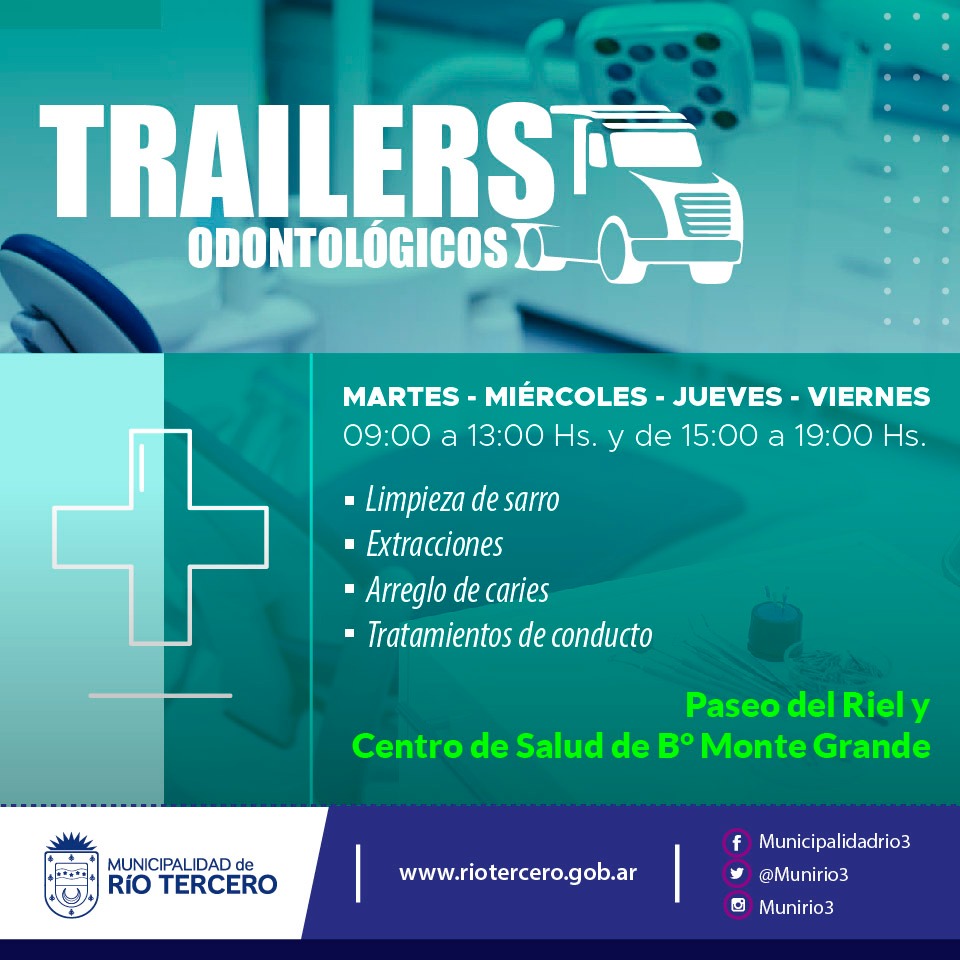 EL MUNICIPIO PRESENTA EL CRONOGRAMA DE ATENCIÓN DE LOS TRAILERS ODONTOLÓGICOS DE LA UNIVERSIDAD DE BUENOS AIRES