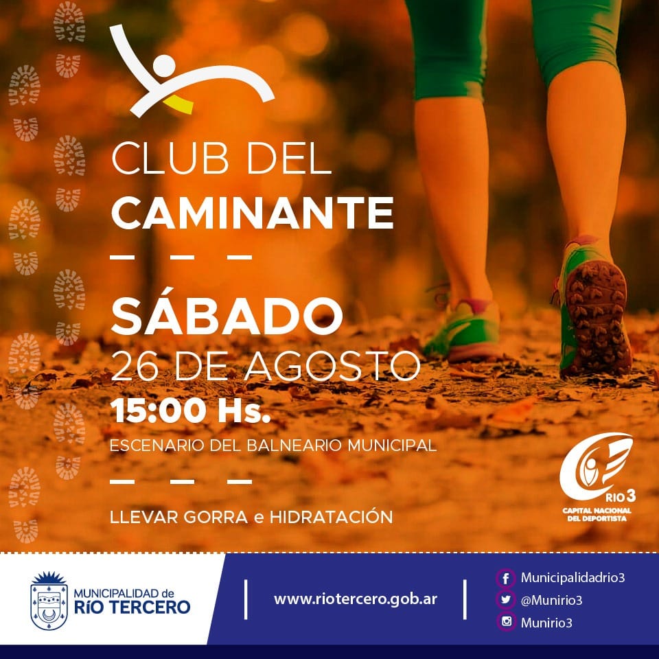 MAÑANA SÁBADO SE REALIZA UNA NUEVA ACTIVIDAD DEL CLUB DEL CAMINANTE