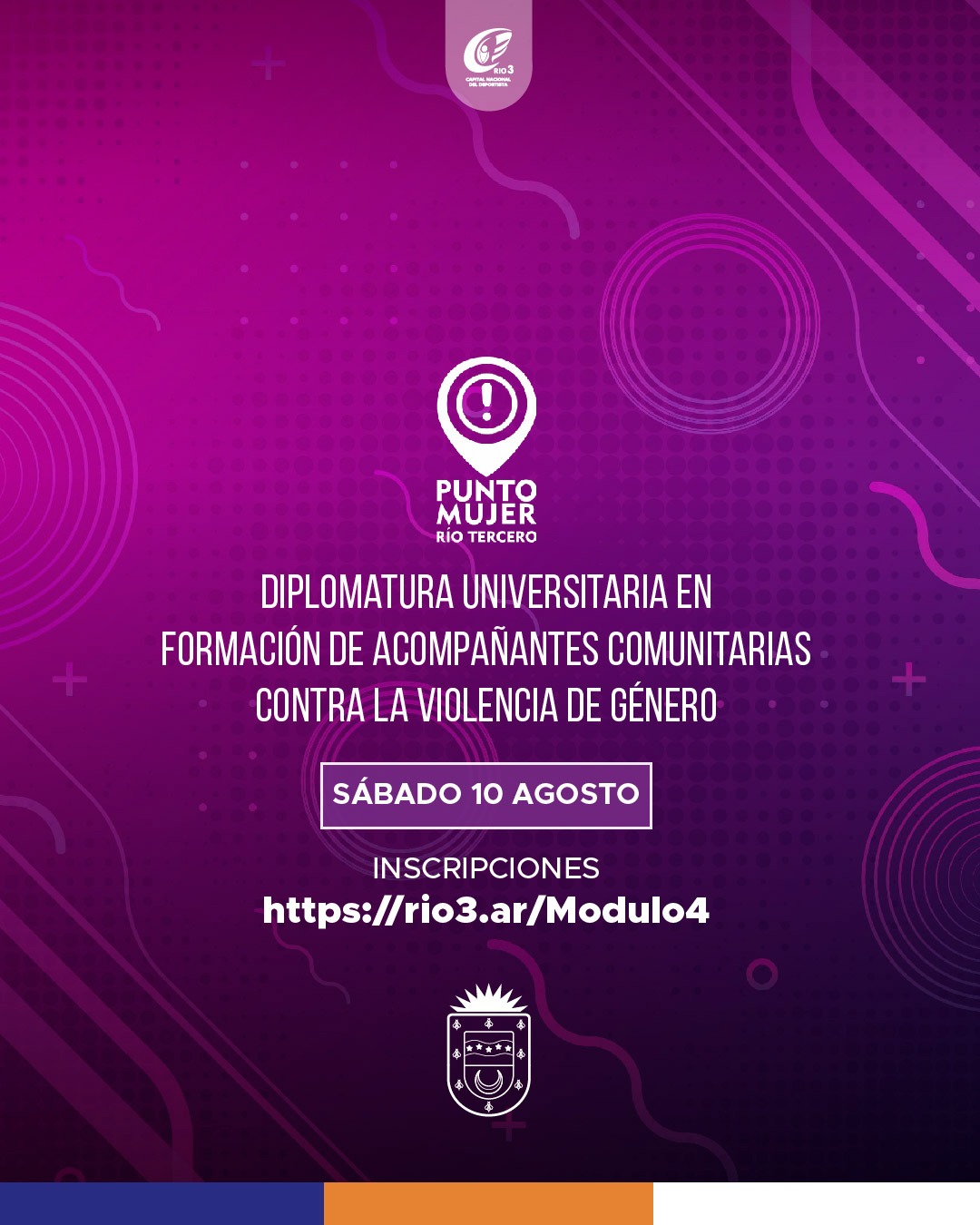 Están abiertas las inscripciones para ser parte del cuarto módulo de la Diplomatura Universitaria de Formación de Acompañantes Comunitarias contra la Violencia de Género. 