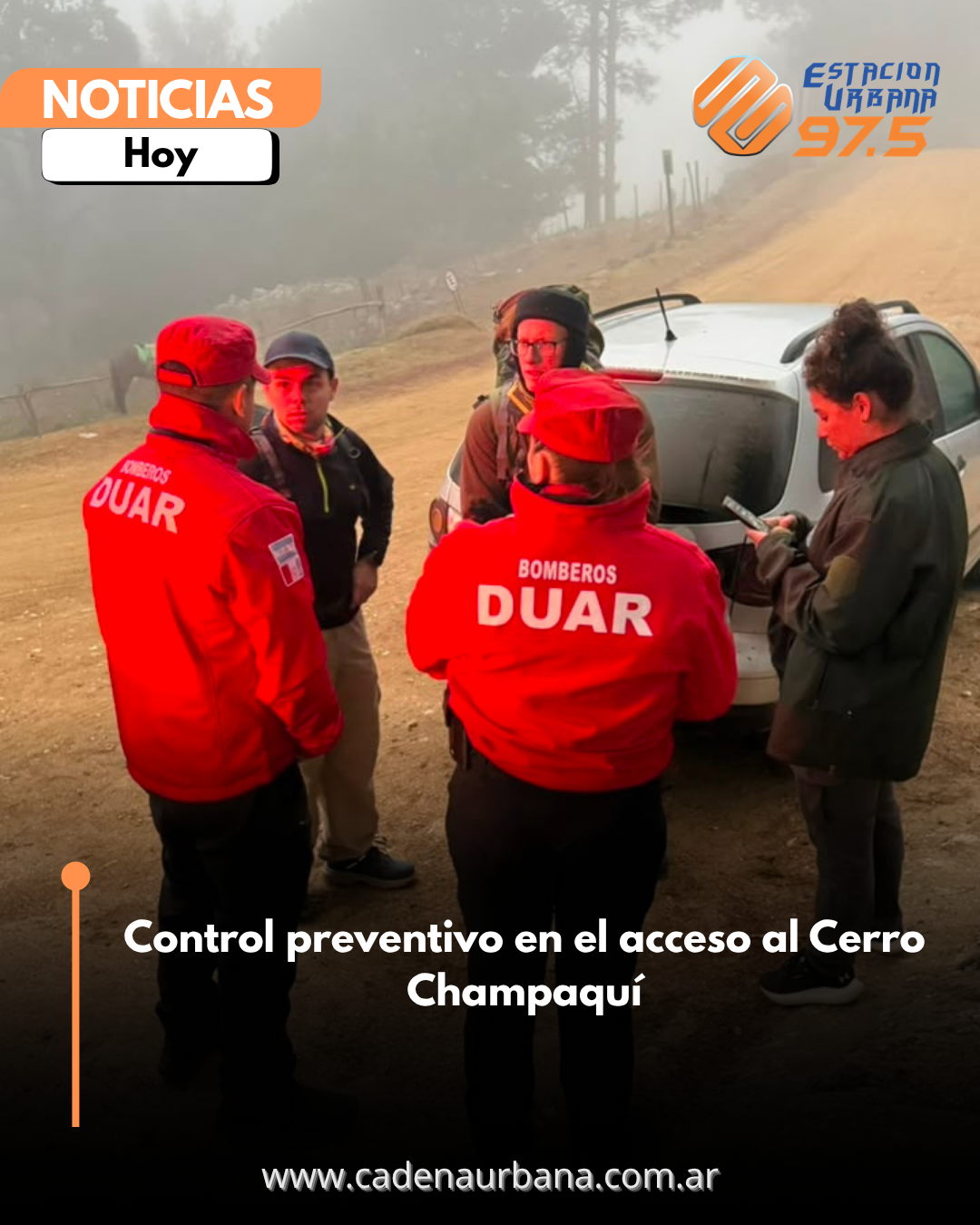 Control preventivo en el acceso al Cerro Champaqu&iacute;