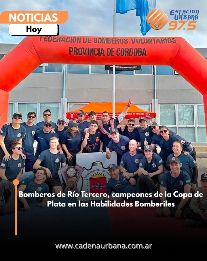 Bomberos de R&iacute;o Tercero, campeones de la Copa de Plata en las Habilidades Bomberiles