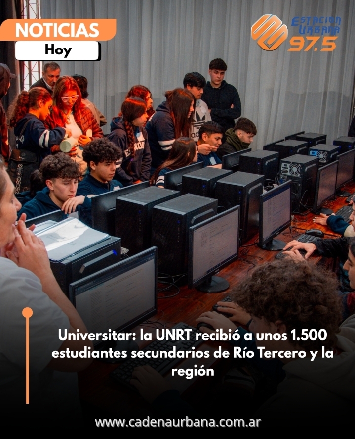 Universitar: la UNRT recibi&oacute; a unos 1.500 estudiantes secundarios de R&iacute;o Tercero y la regi&oacute;n