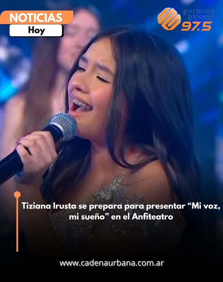 Tiziana Irusta se prepara para presentar *Mi voz, mi sue&ntilde;o* en el Anfiteatro