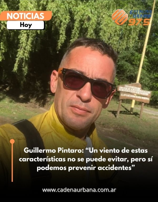 Guillermo Pintaro: Un viento de estas caracter&iacute;sticas no se puede evitar, pero s&iacute; podemos prevenir accidentes