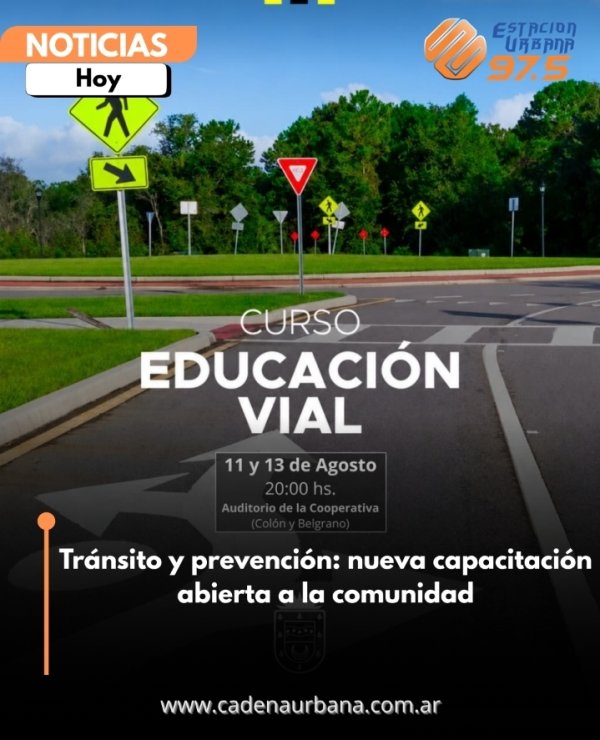 Tr&aacute;nsito y prevenci&oacute;n: nueva capacitaci&oacute;n abierta a la comunidad