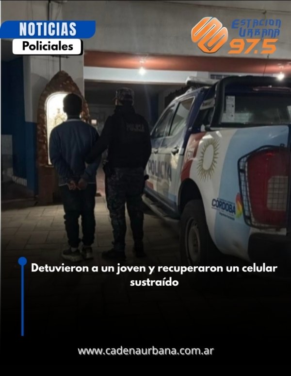 Detuvieron a un joven y recuperaron un celular sustra&iacute;do