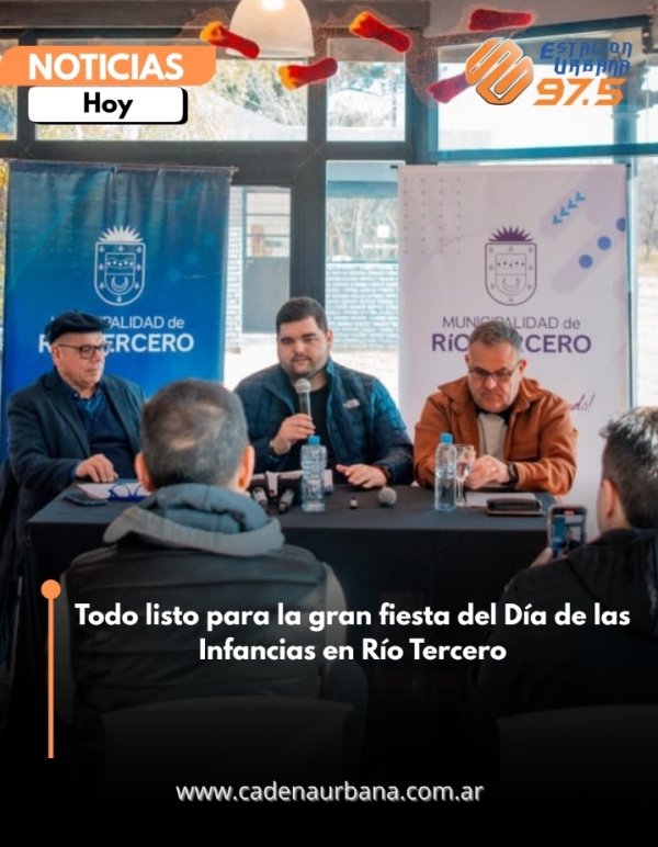 Todo listo para la gran fiesta del D&iacute;a de las Infancias en R&iacute;o Tercero