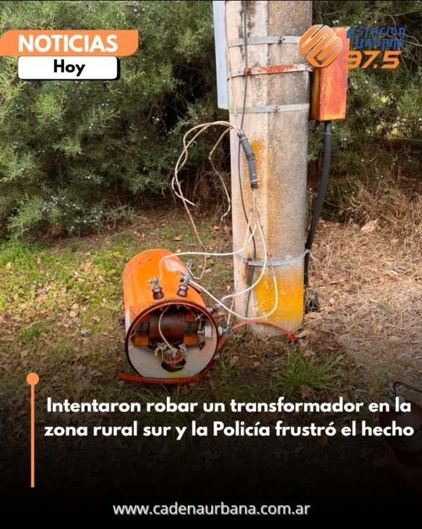Intentaron robar un transformador en la zona rural sur y la Polic&iacute;a frustr&oacute; el hecho
