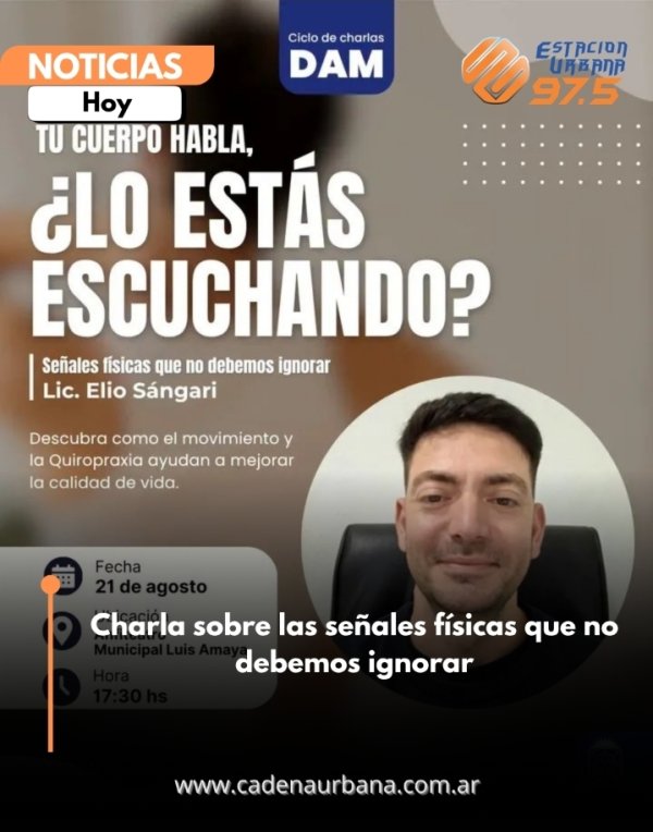 Charla sobre las se&ntilde;ales f&iacute;sicas que no debemos ignorar