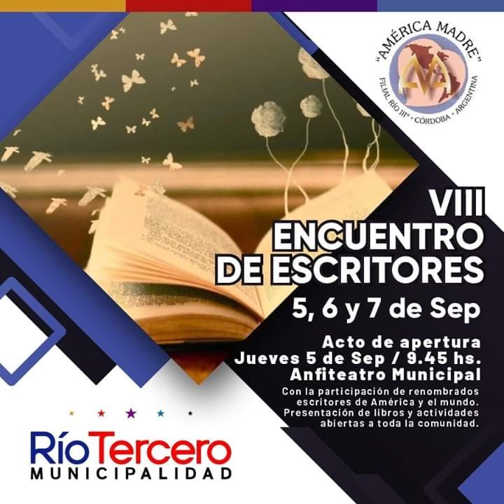 Este 5, 6 y 7 se realizar&aacute; el VIII Encuentro Nacional e Internacional de Escritores 