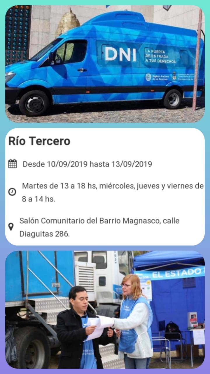 Renaper y el Estado en tu Barrio estar&aacute;n en nuestra ciudad.