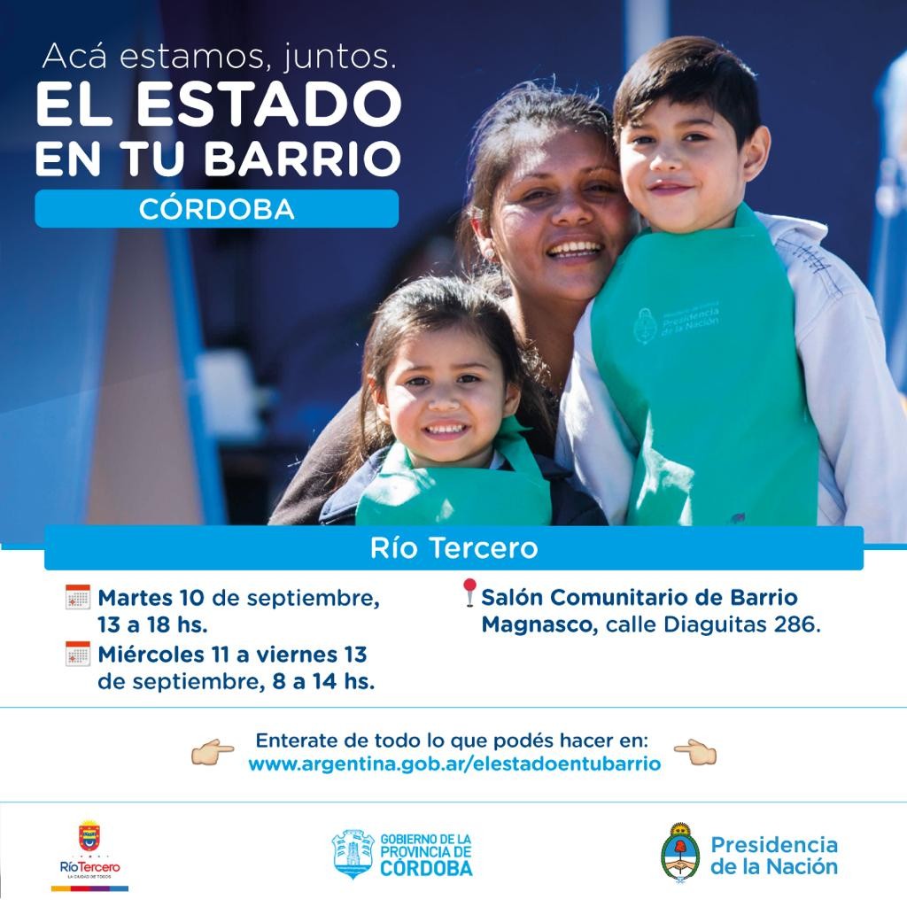 El Estado en tu Barrio estar&aacute; esta semana en Barrio Magnasco 