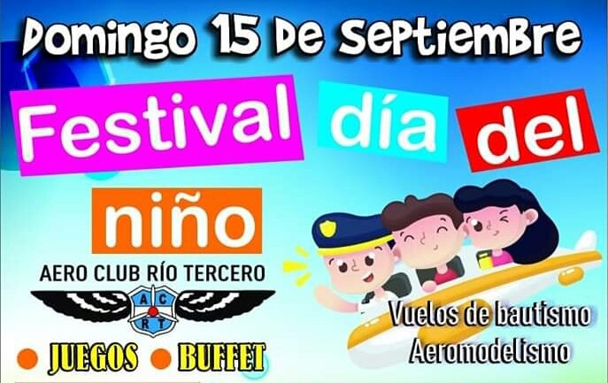 Festejos del D&iacute;a del Ni&ntilde;o este Domingo 15 en el AeroClub 