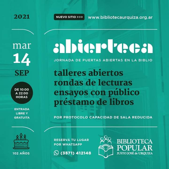 LA BIBLIOTECA CUMPLE 102 AÑOS DE VIDA