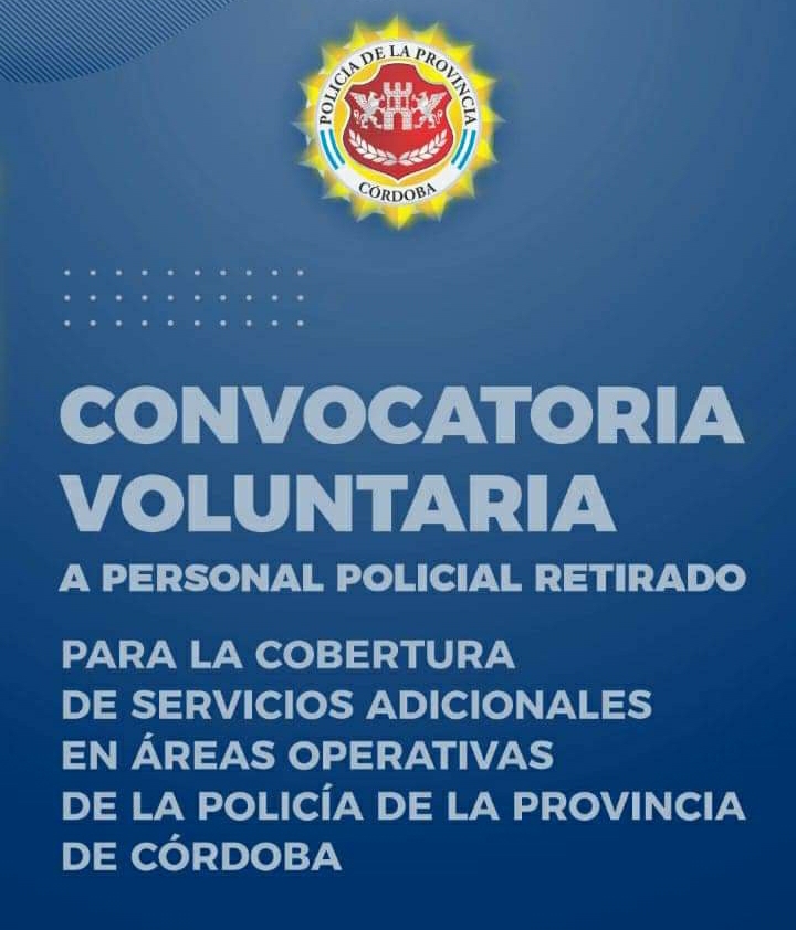 CONVOCATORIA PERSONAL POLICIAL RETIRADO 