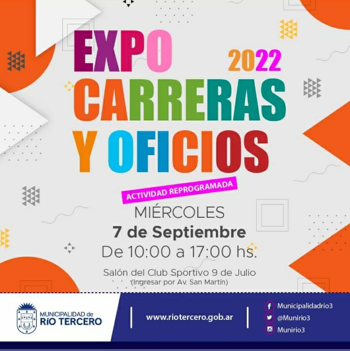 REPROGRAMACIÓN DE LA EXPO CARRERAS Y DE OFICIOS 2022