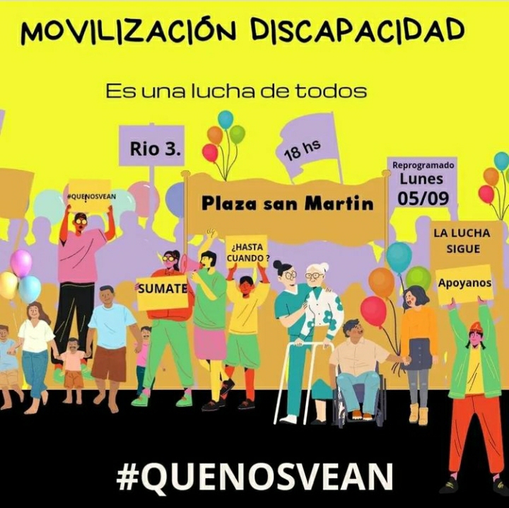 EL COLECTIVO DE DISCAPACIDAD MARCHA HOY POR LAS CALLES CÉNTRICAS